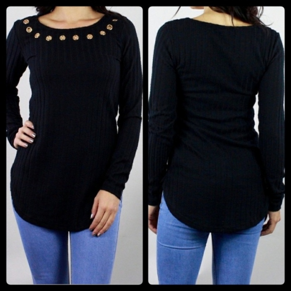 ***CLOSET CLOSING*** Black Sweater Thin Knit